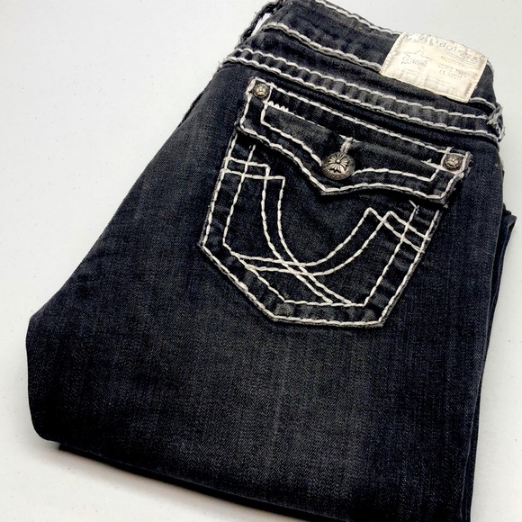 L.A. IDOL PREMIUM DENIM JEANS BLACK WASH 31x34 😎
